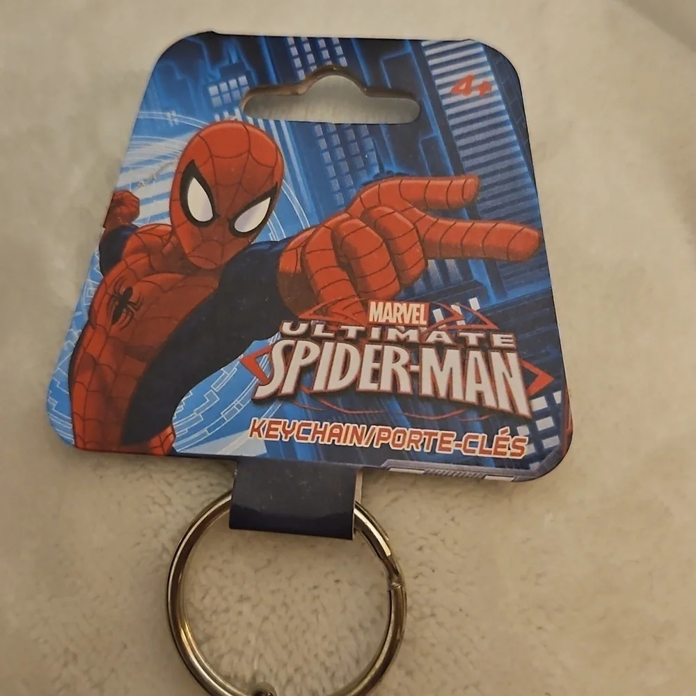 3/$30 MARVEL Rubber Spider Man Red and Black Keyring